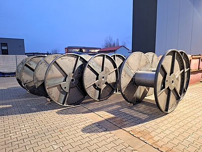 Versandtrommel für Seilindustrie