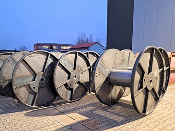 Versandtrommel für Seilindustrie