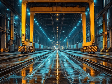 Ein beispielhaftes Bild aus den Branchen, in denen WiRoPa aus Gescher tätig ist - es zeigt eine Szene aus dem Kranbau.